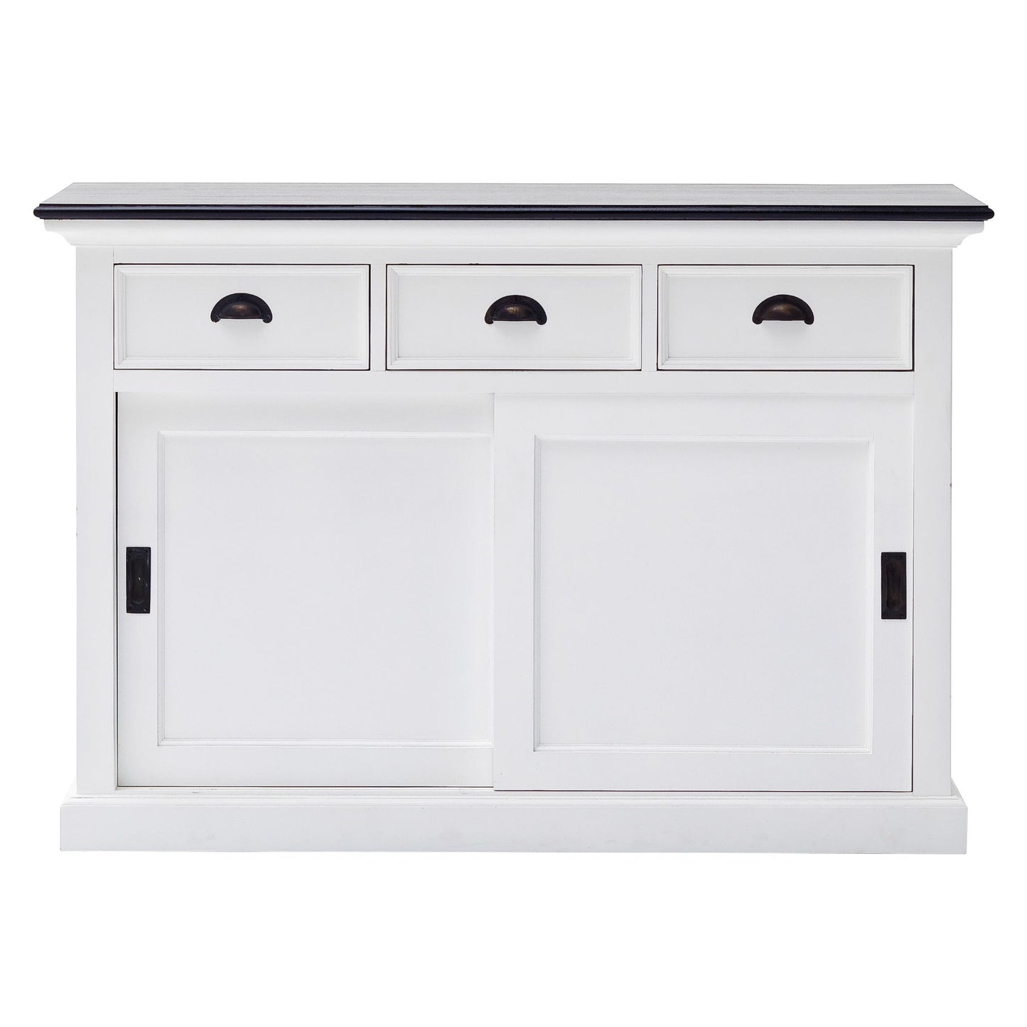 Halifax Classic White Sliding Door Buffet Table
