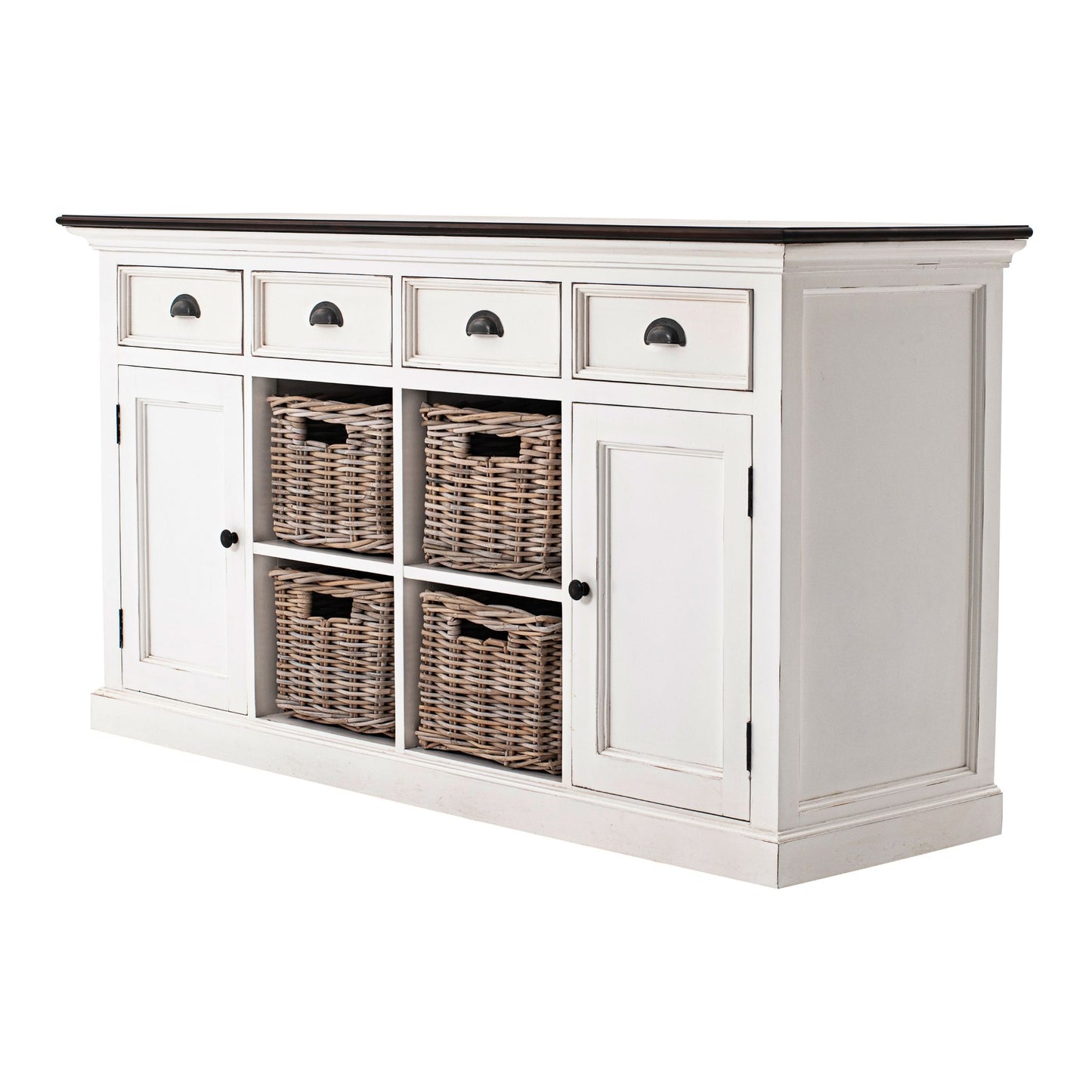 Halifax Classic White 4 Basket Buffet Table