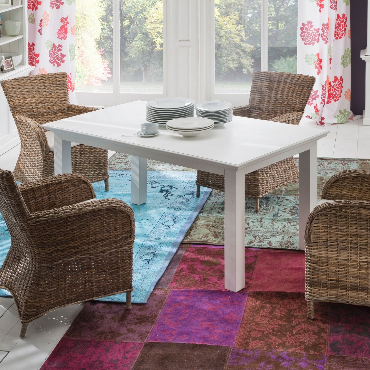Halifax Classic White Dining Extension Table