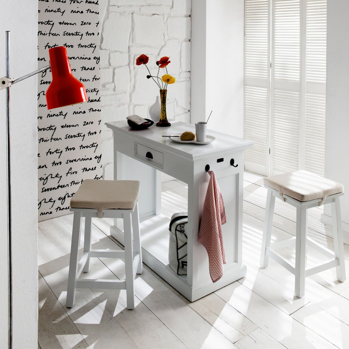 Halifax Classic White Kitchen Table Set
