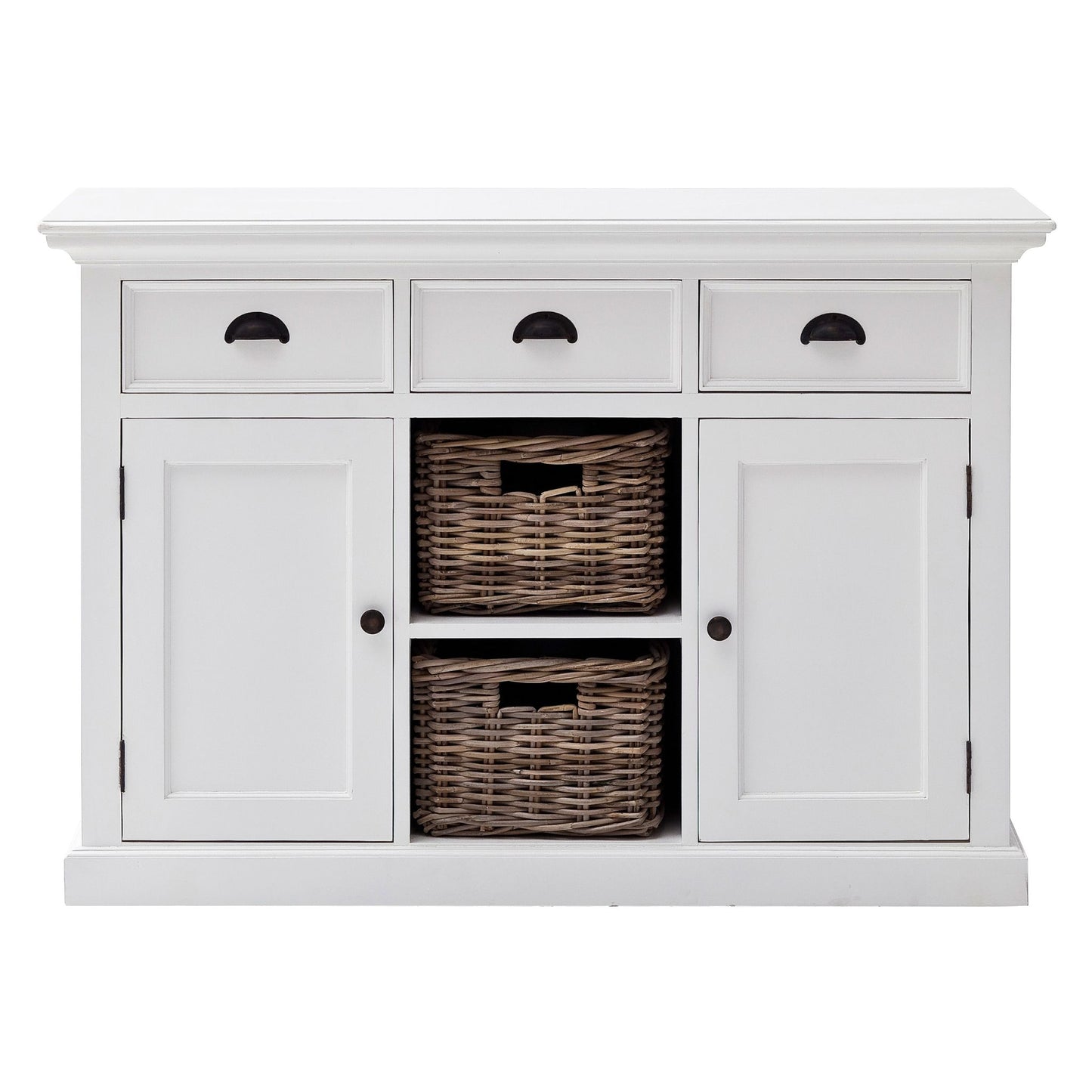 Halifax Classic White 2 Basket Buffet Table