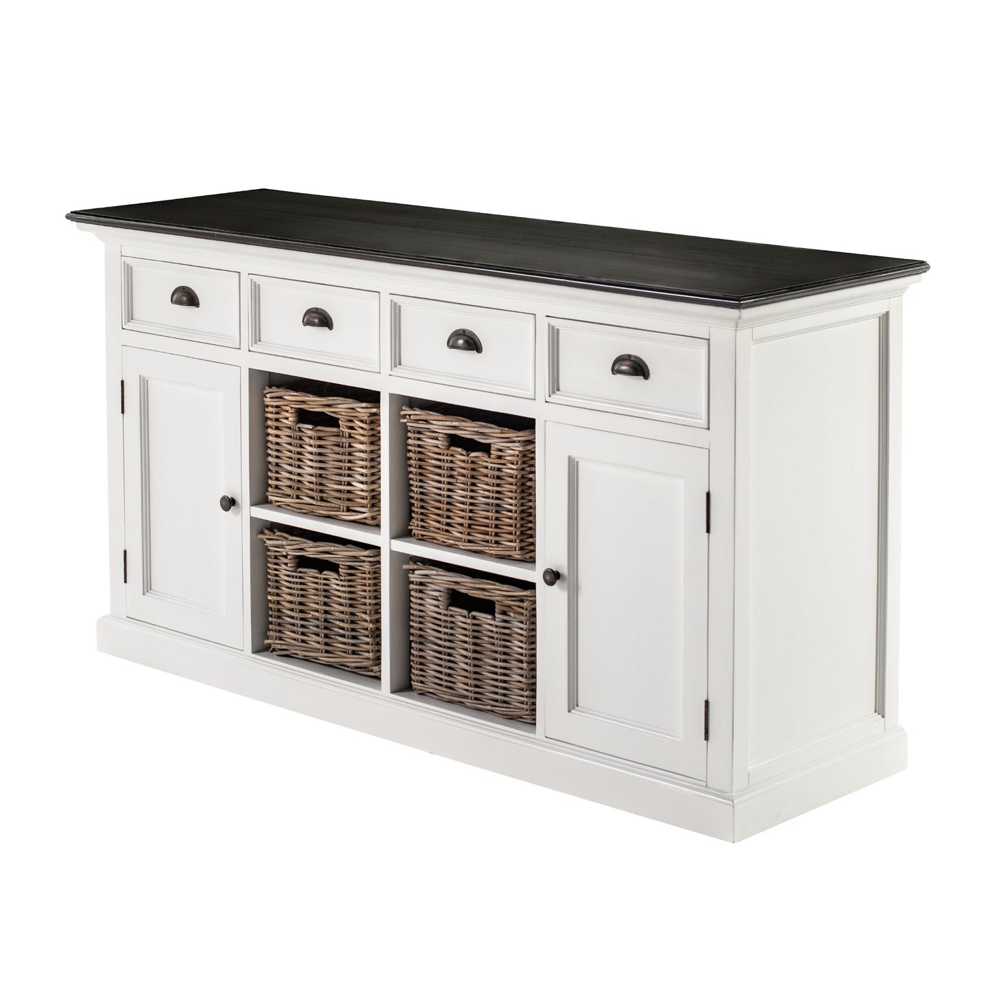 Halifax Classic White 4 Basket Buffet Table