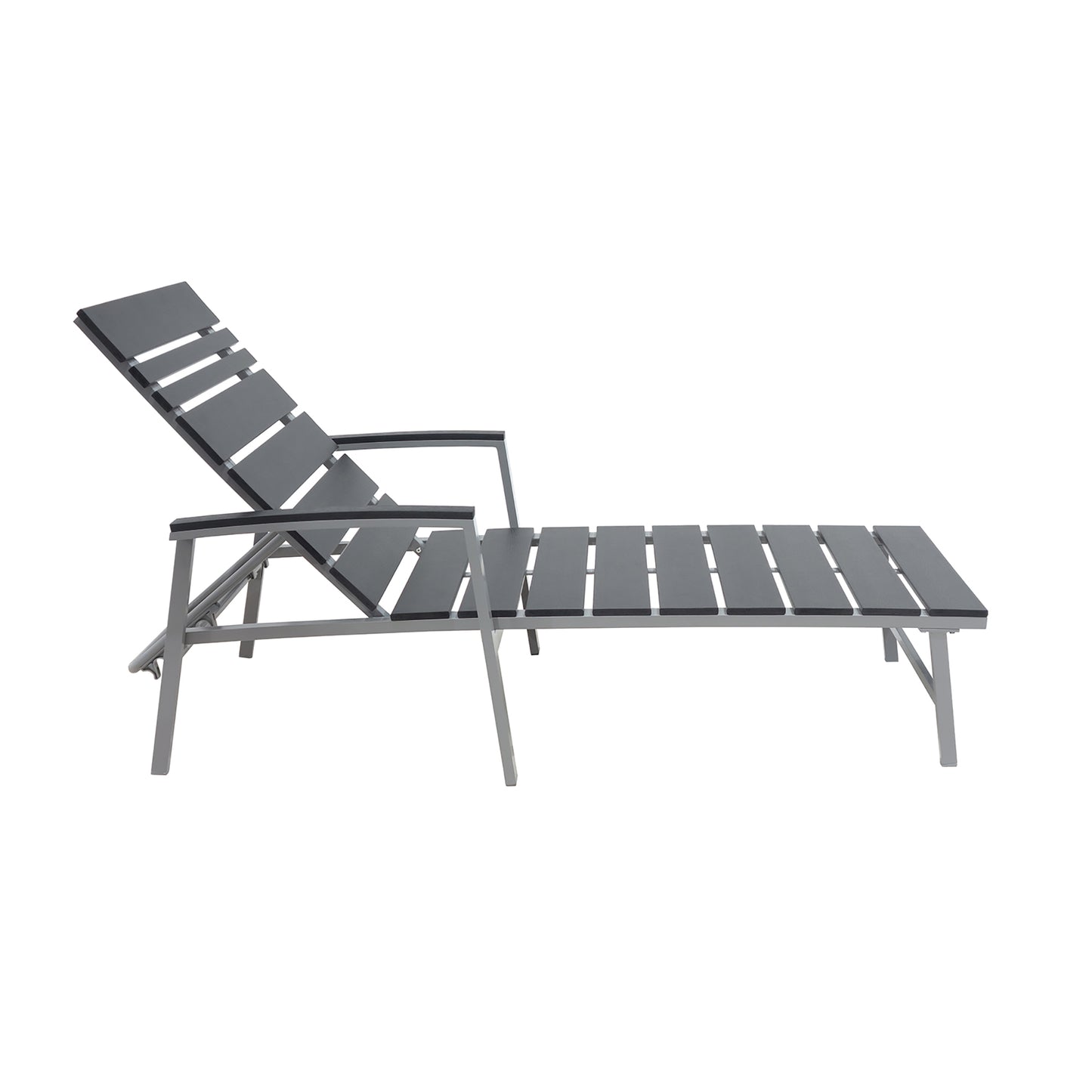 Hartwood Metal Slat Outdoor Sun Lounger