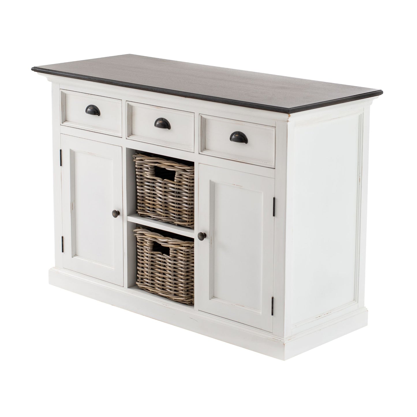 Halifax Classic White 2 Basket Buffet Table