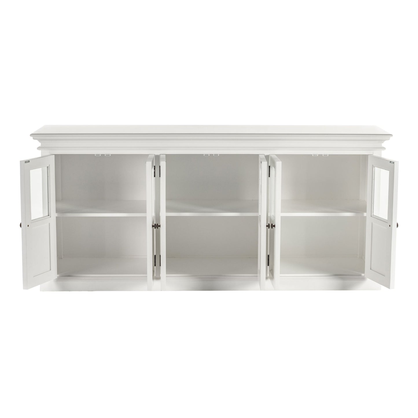 Halifax Classic White 6 Glass Door Buffet Table