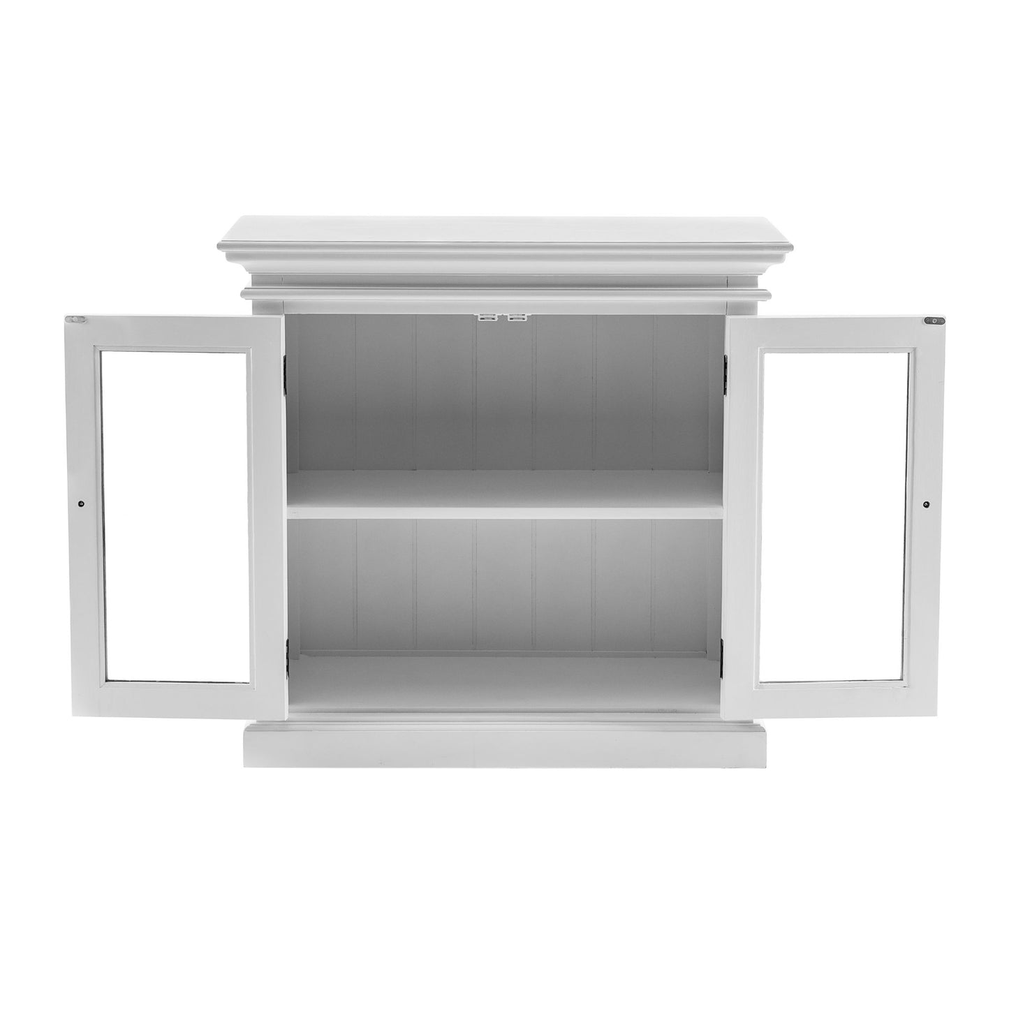 Halifax Classic White Glass Display Buffet Table