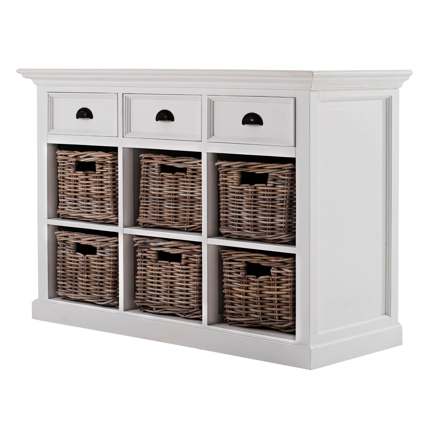 Halifax Classic White 6 Basket Buffet Table