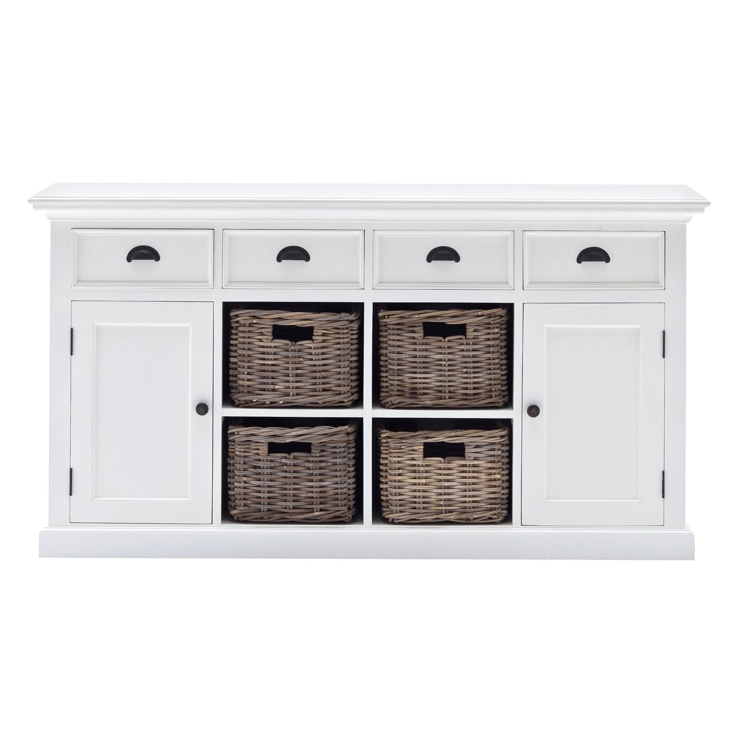 Halifax Classic White 4 Basket Buffet Table