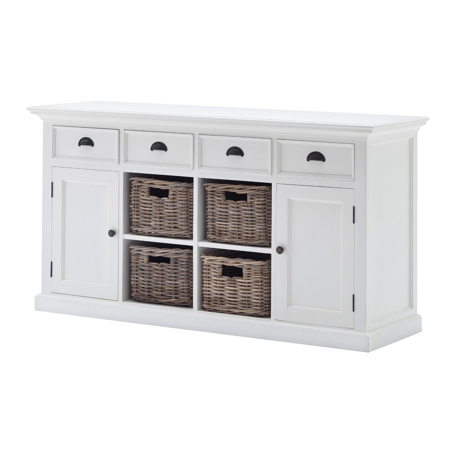 Halifax Classic White 4 Basket Buffet Table