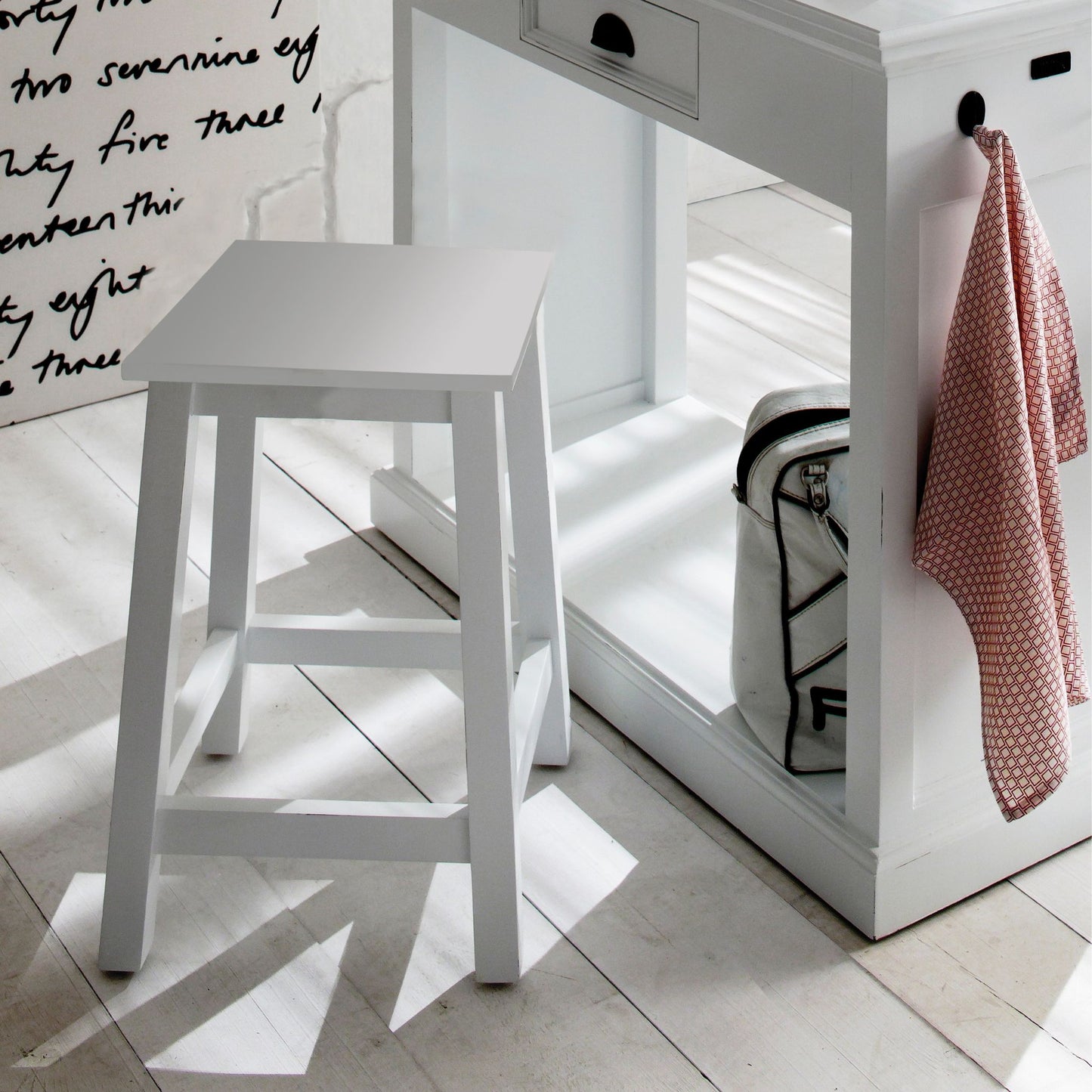 Halifax Classic White Stool