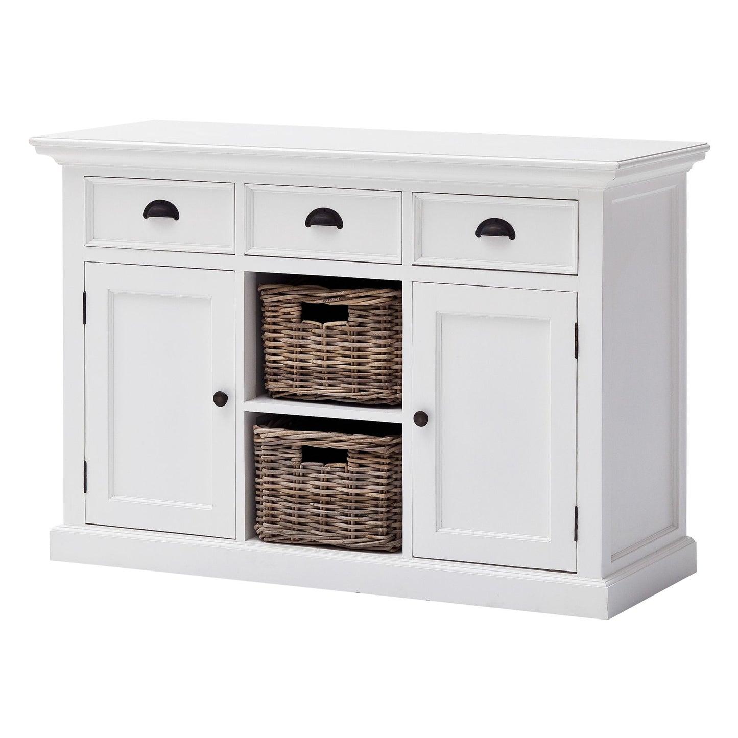Halifax Classic White 2 Basket Buffet Table