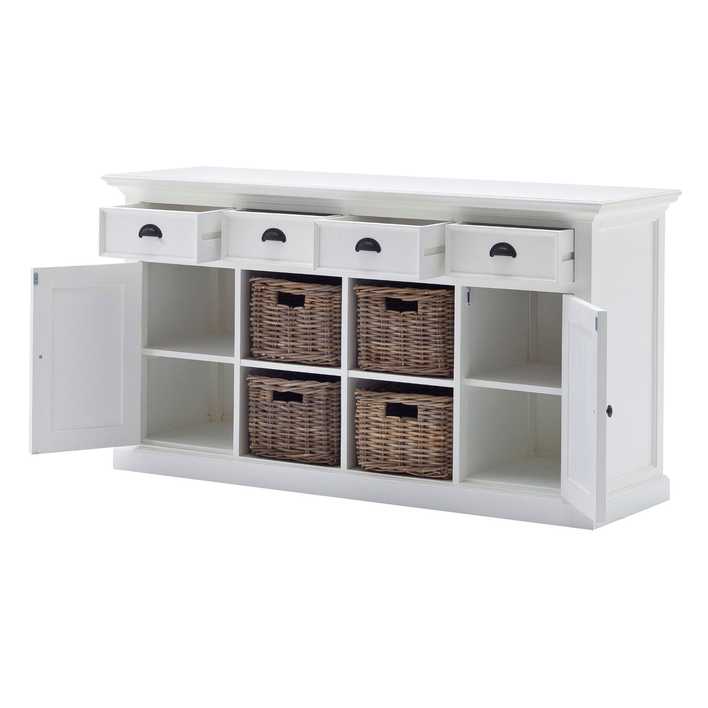 Halifax Classic White 4 Basket Buffet Table