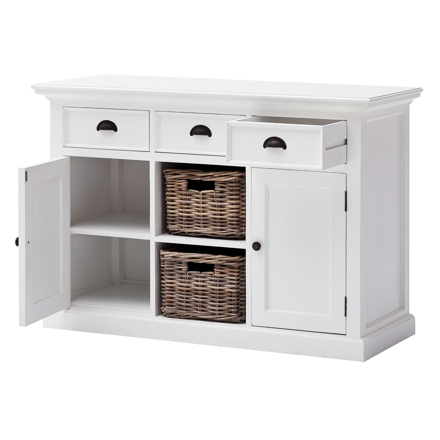 Halifax Classic White 2 Basket Buffet Table
