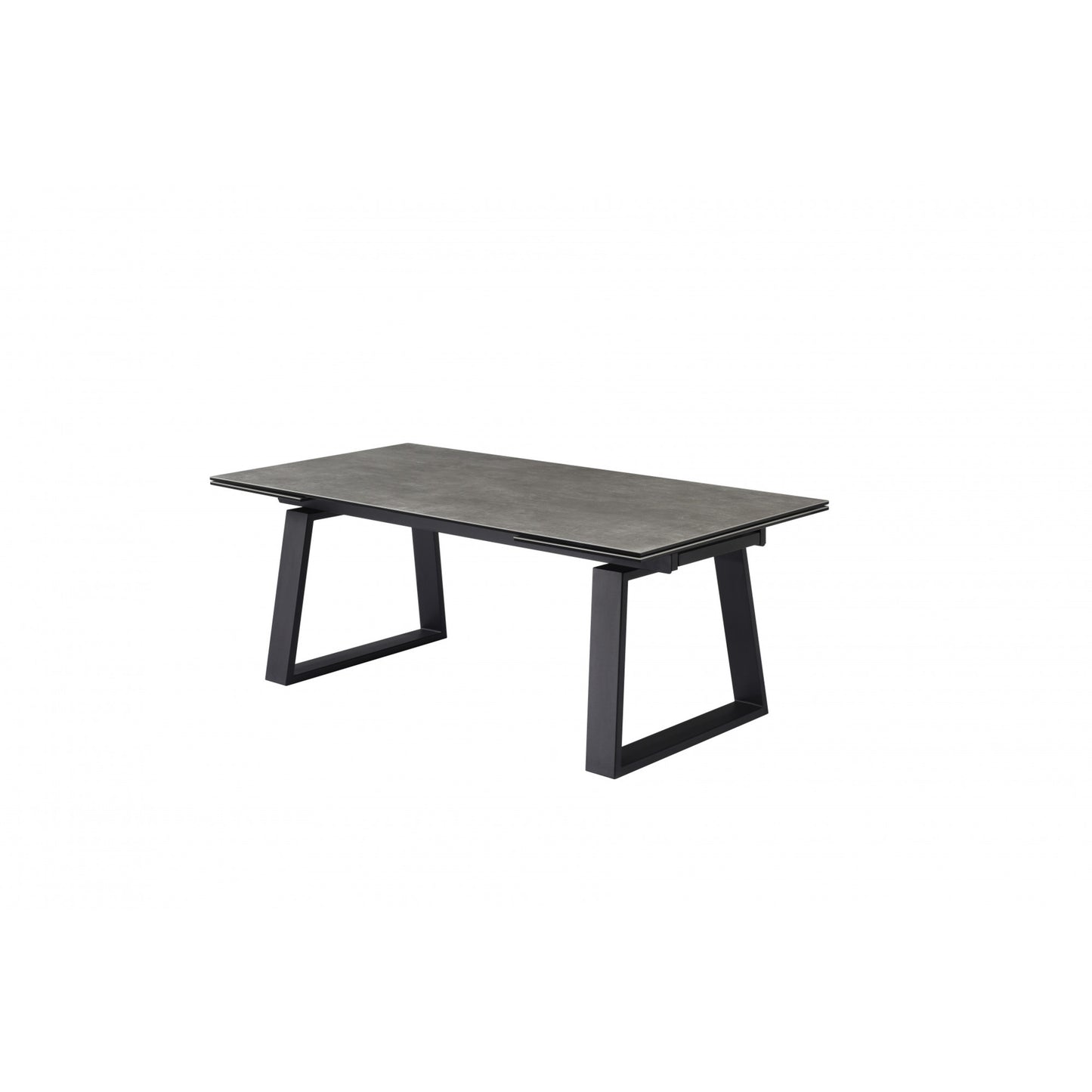 Baluga Extendable Andesite Ceramic Dining Table - Light Grey