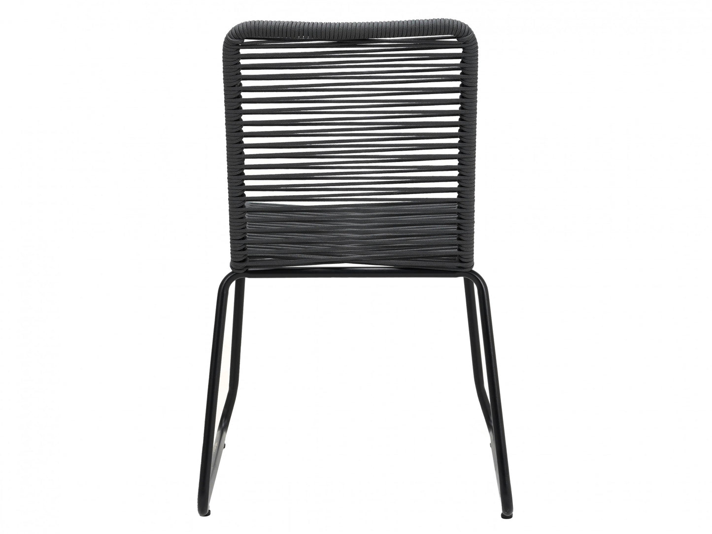Lido Rope Chair Set of 2 - Charcoal