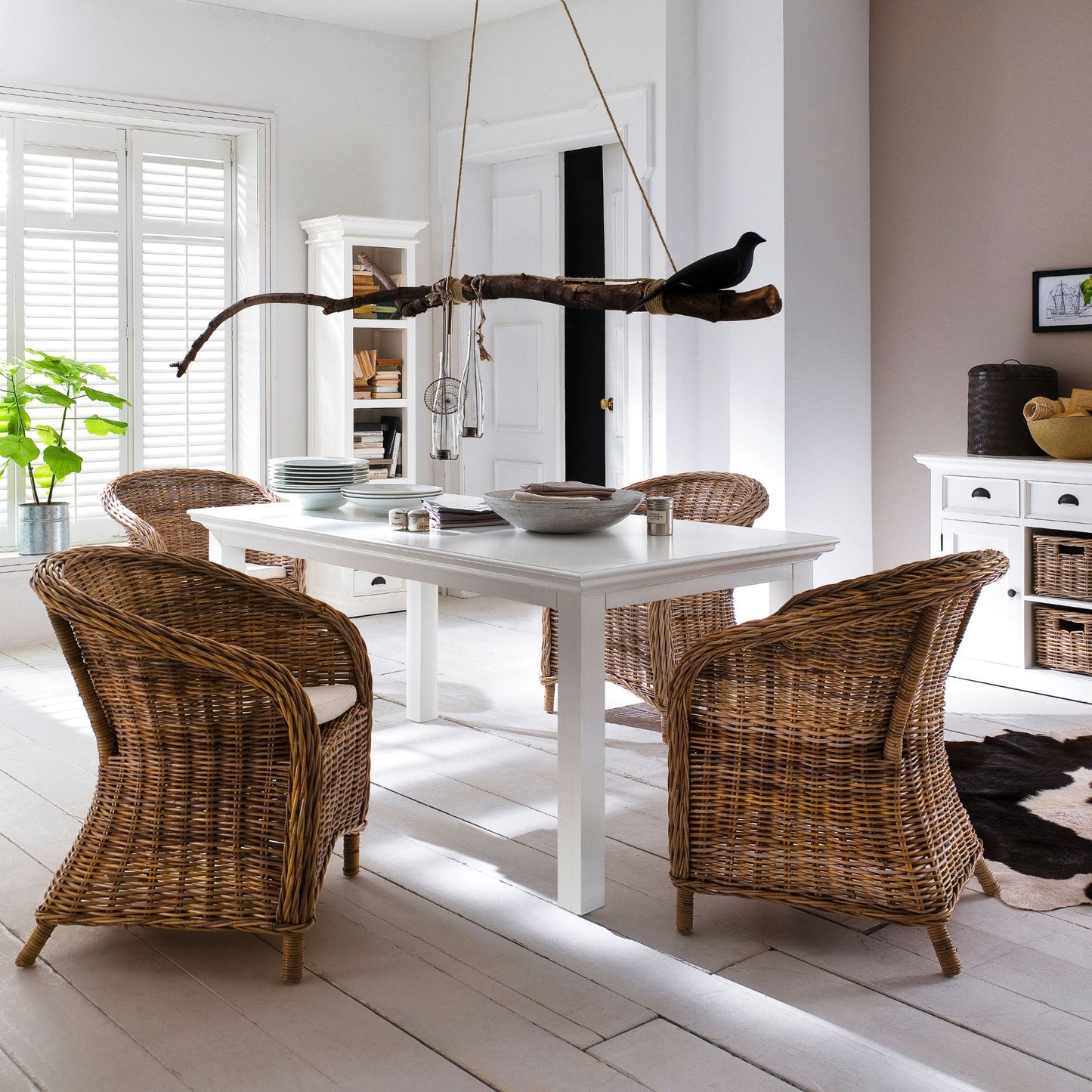 Halifax Classic White Dining Table
