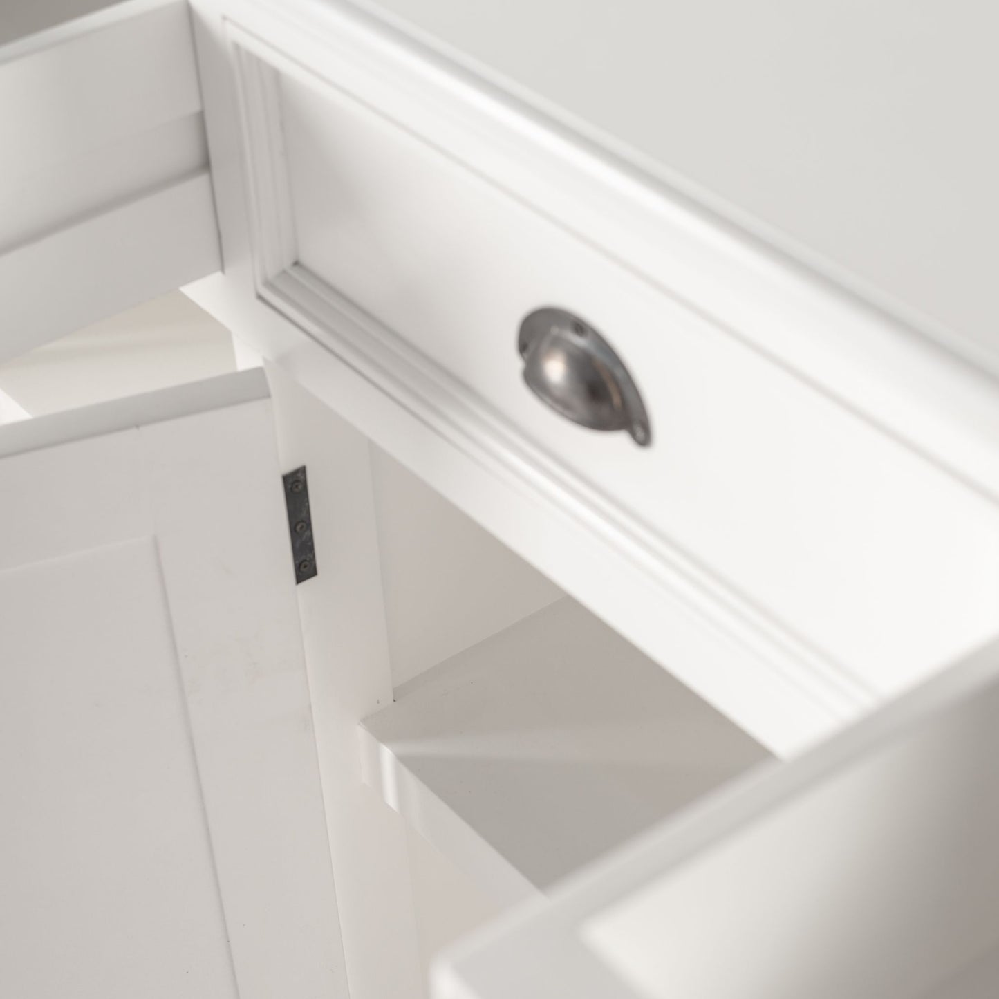 Halifax Long Classic White Buffet Table