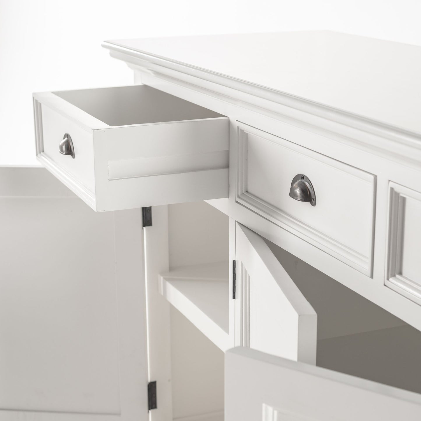 Halifax Long Classic White Buffet Table