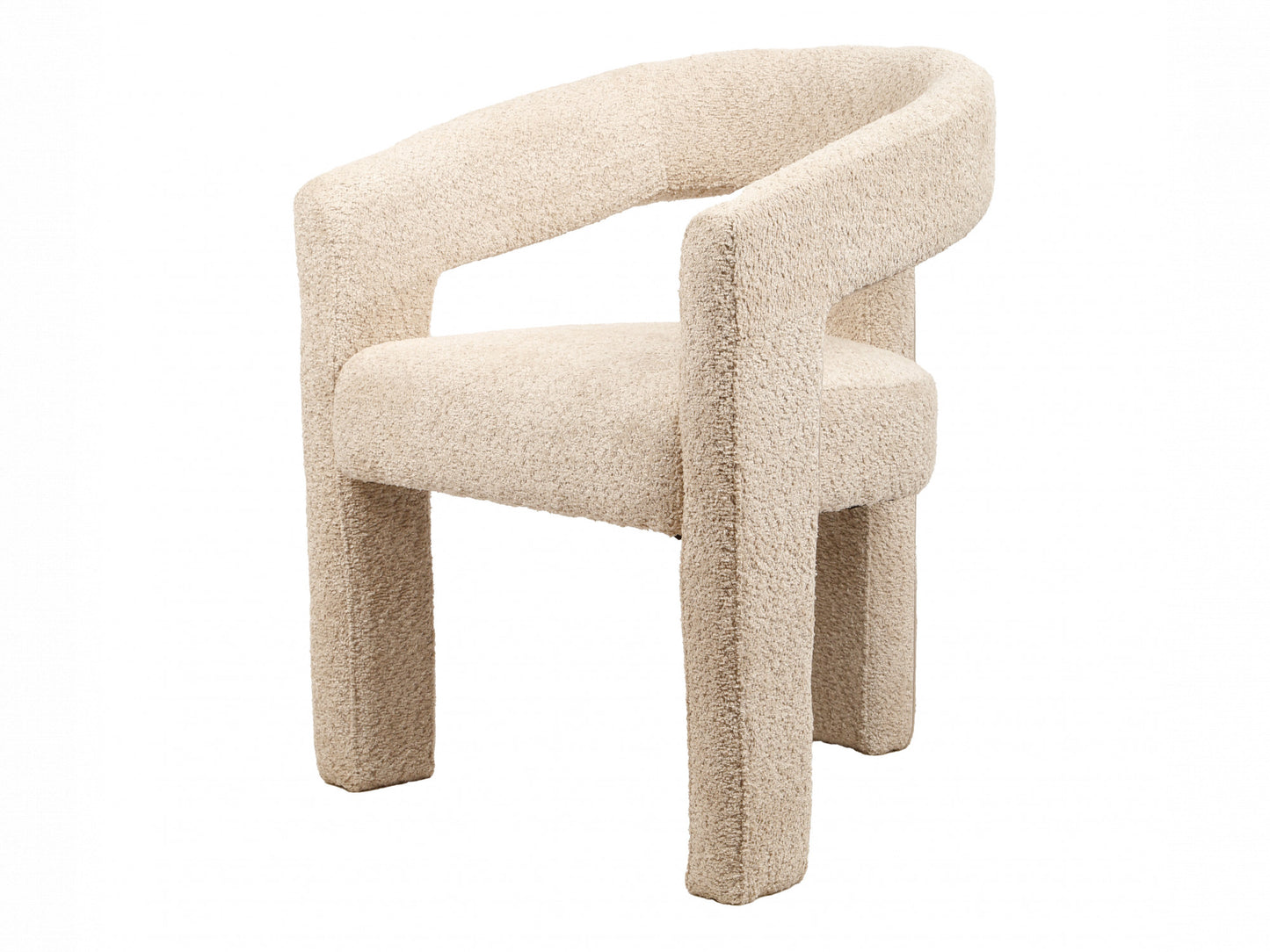 Bordeaux Boucle Fabric Occasional Armchair
