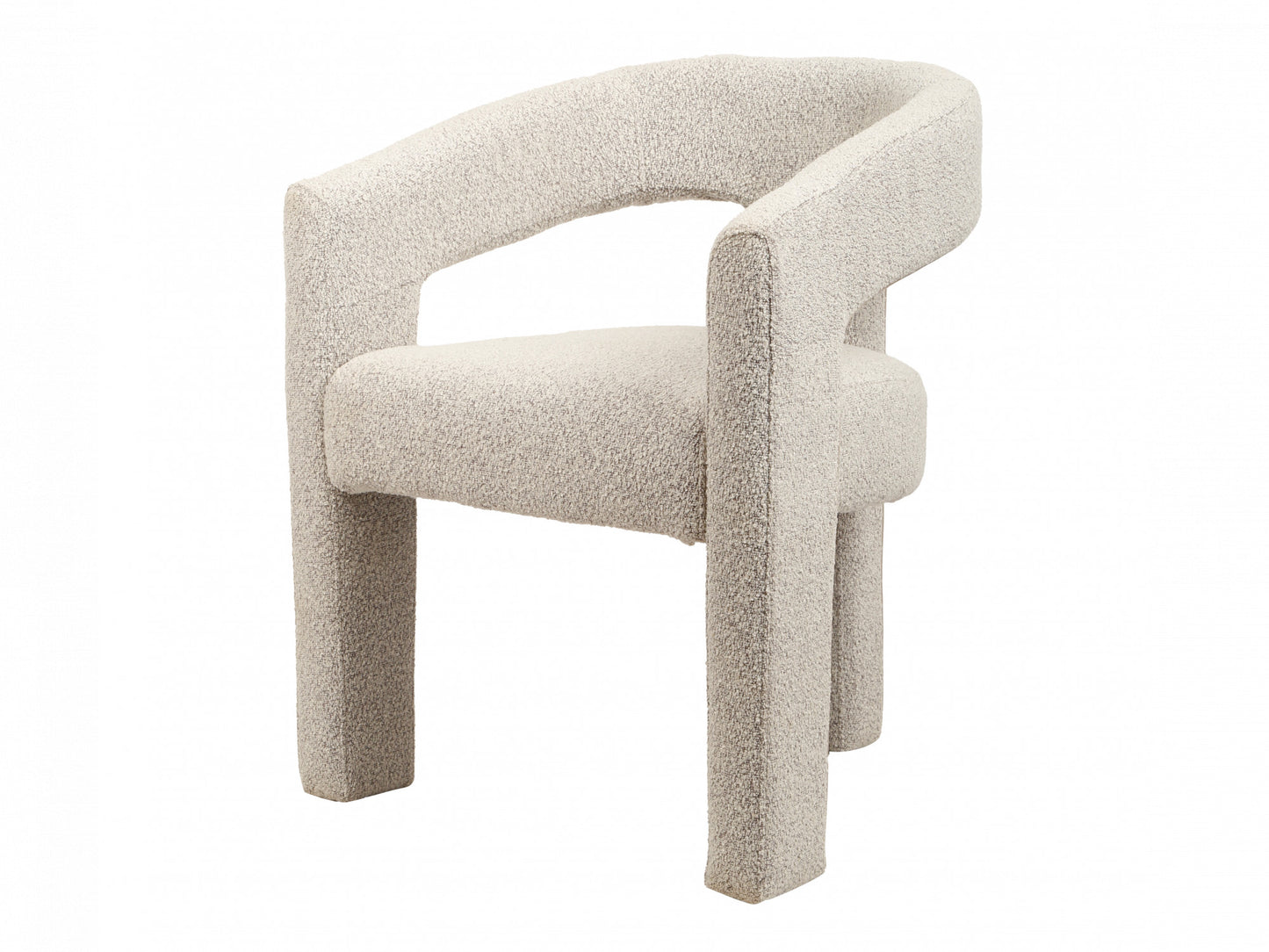 Bordeaux Boucle Fabric Occasional Armchair