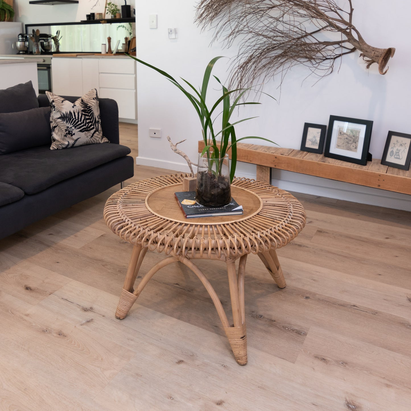 Cancun 77 cm Round Rattan Coffee Table