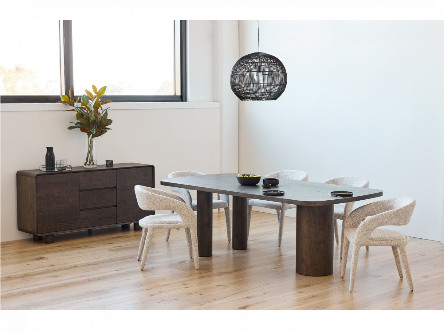 Capri 220cm Coffee Dining Table