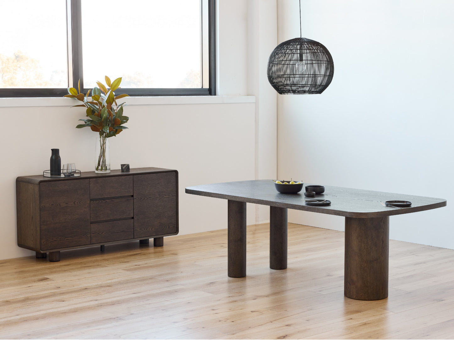 Capri 220cm Coffee Dining Table