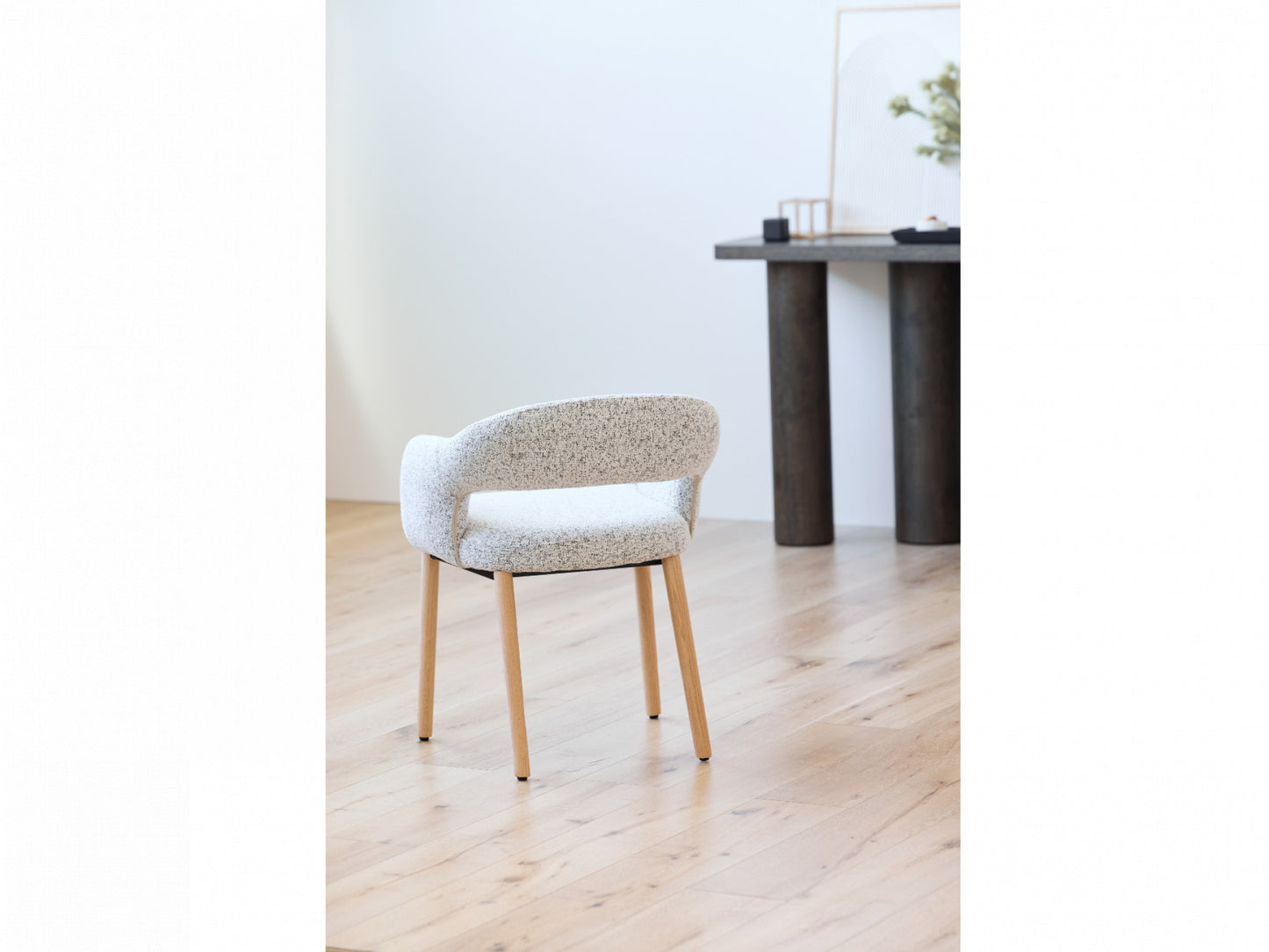 Carlo Natural Leg Dining Chair Set of 2