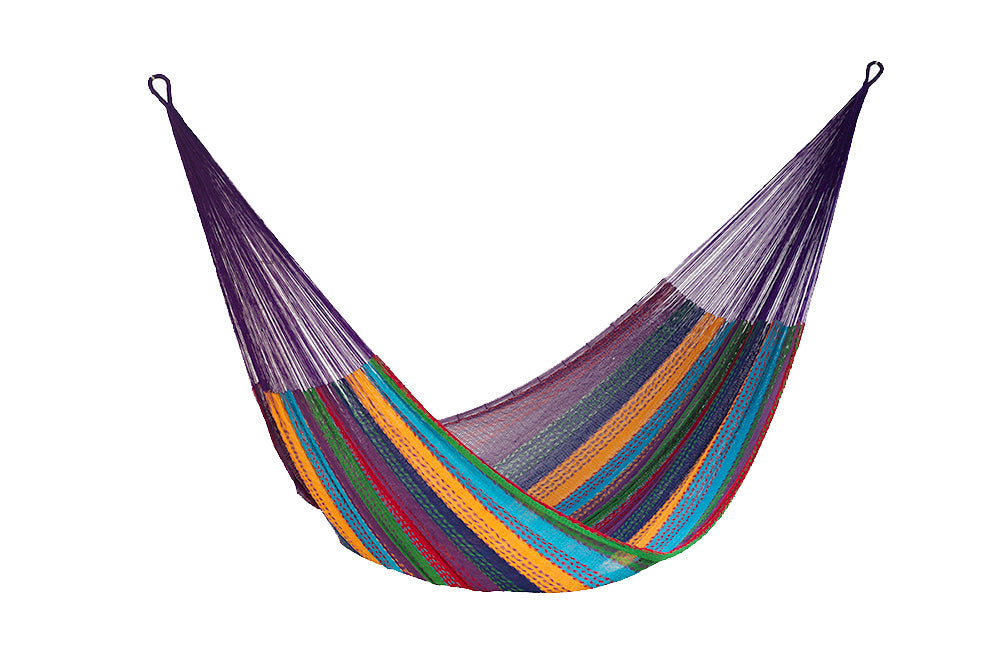 Mayan Legacy Mexican Cotton Hammock - Colorina
