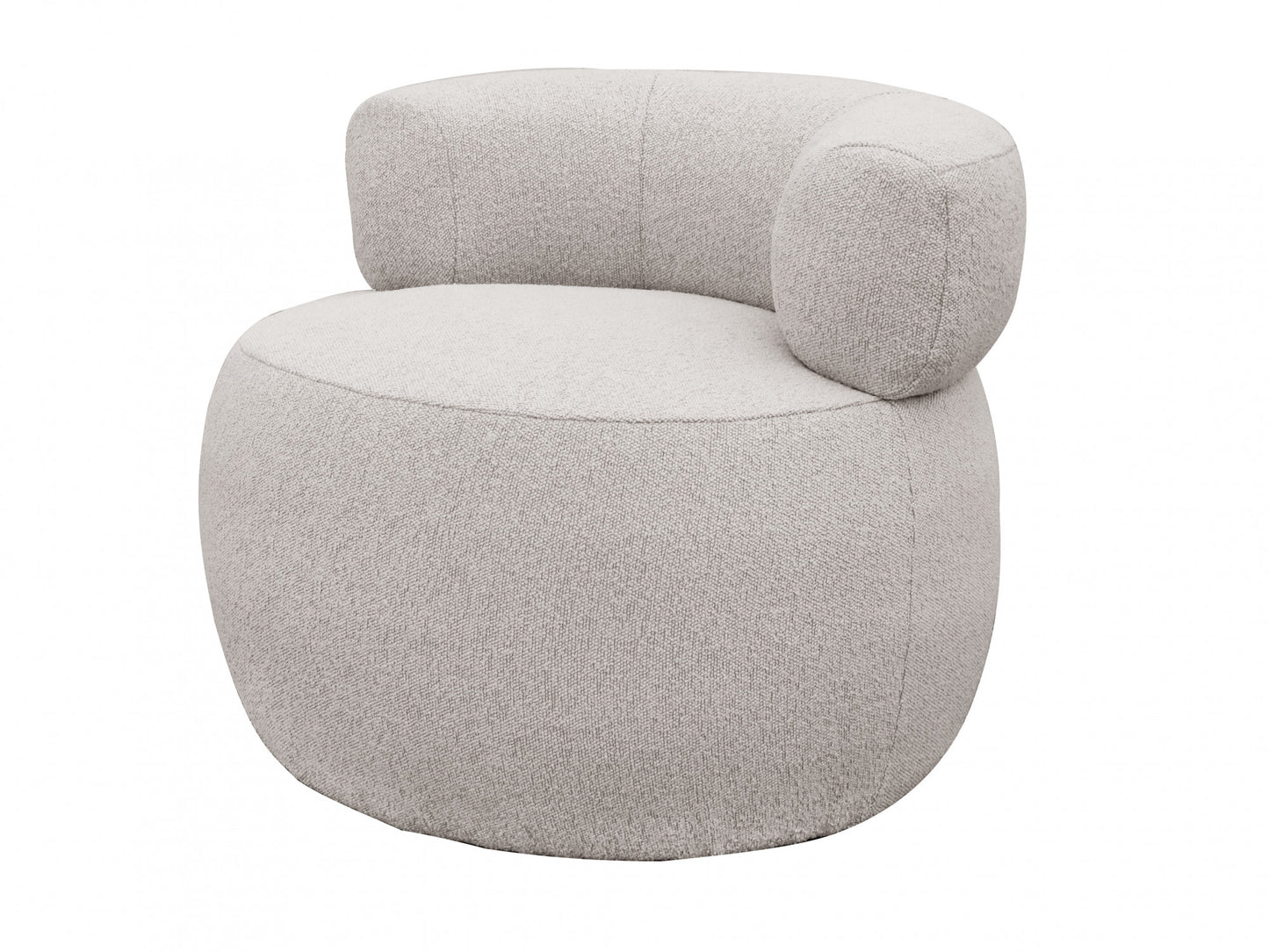 Fremont Swivel Boucle Fabric Occasional Armchair
