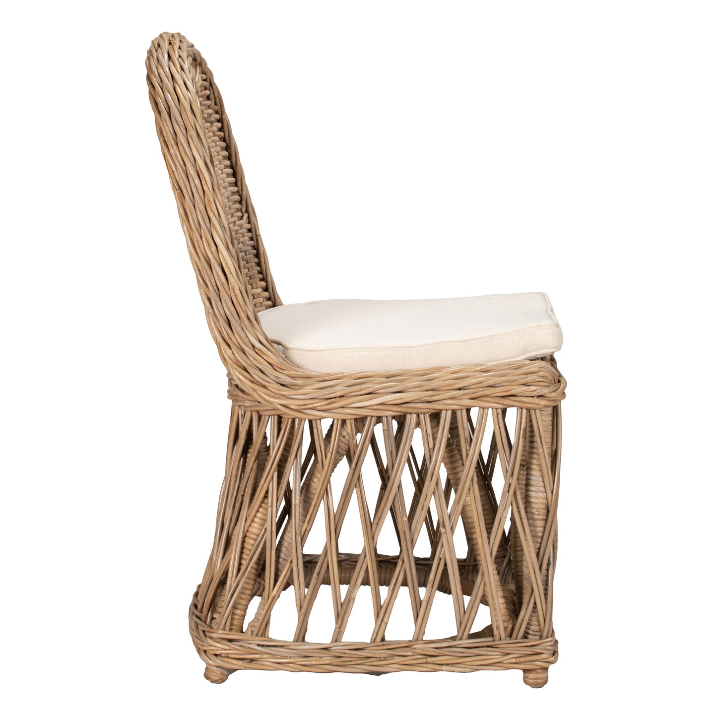 Isabel Rattan Outdoor Dining Chair Set of 2