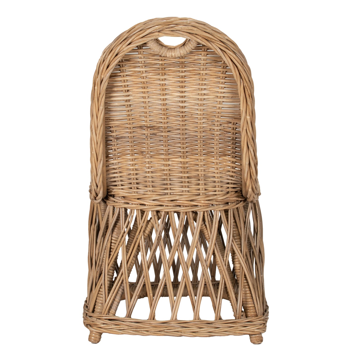 Isabel Rattan Outdoor Dining Chair Set of 2