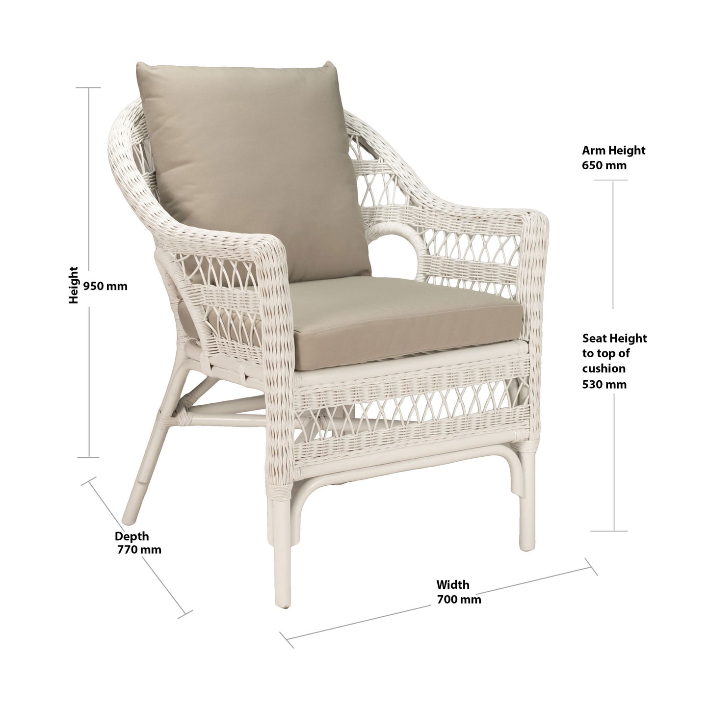 Kingston 3pc Rattan Outdoor Table & Chair Set