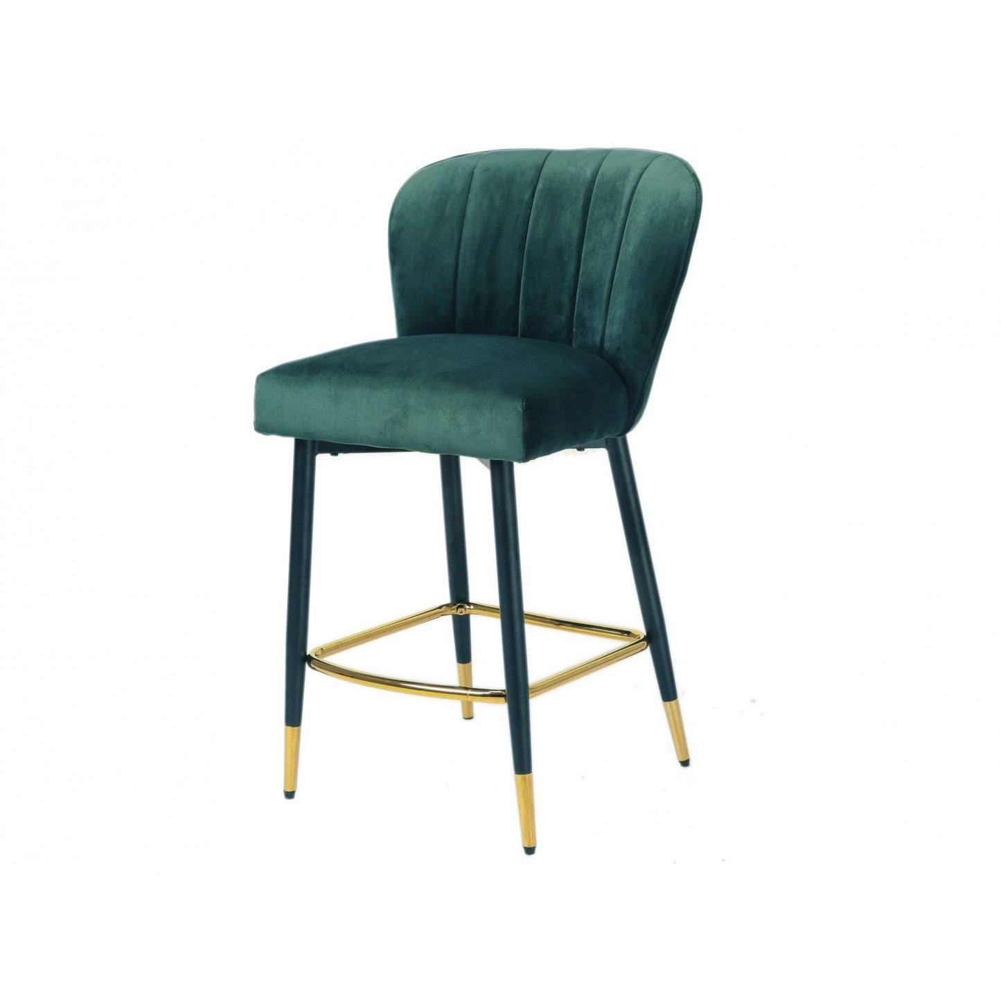 Lexus Velvet Fabric Bar Stool Set of 2