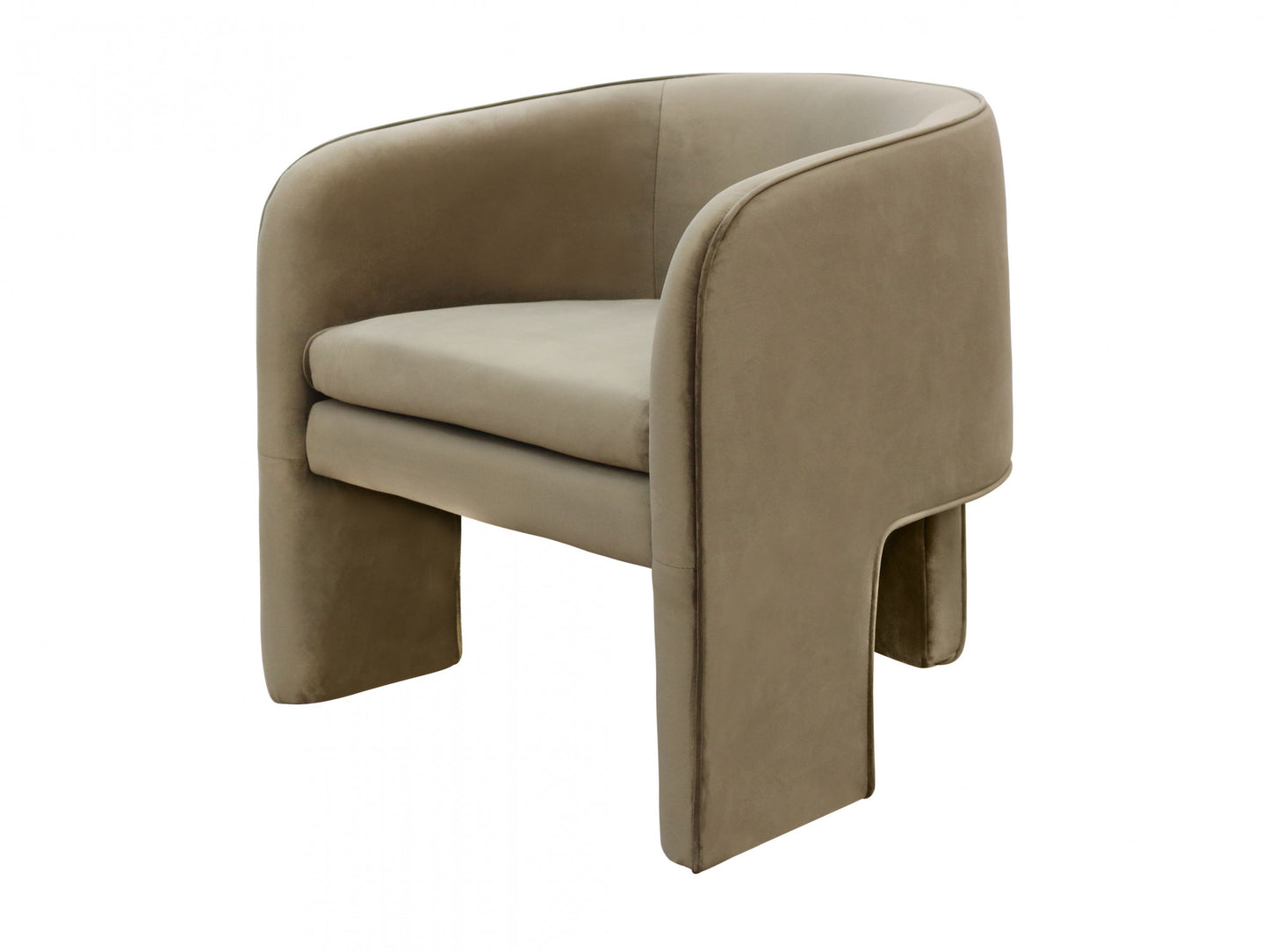Loft Velvet Fabric Occasional Armchair