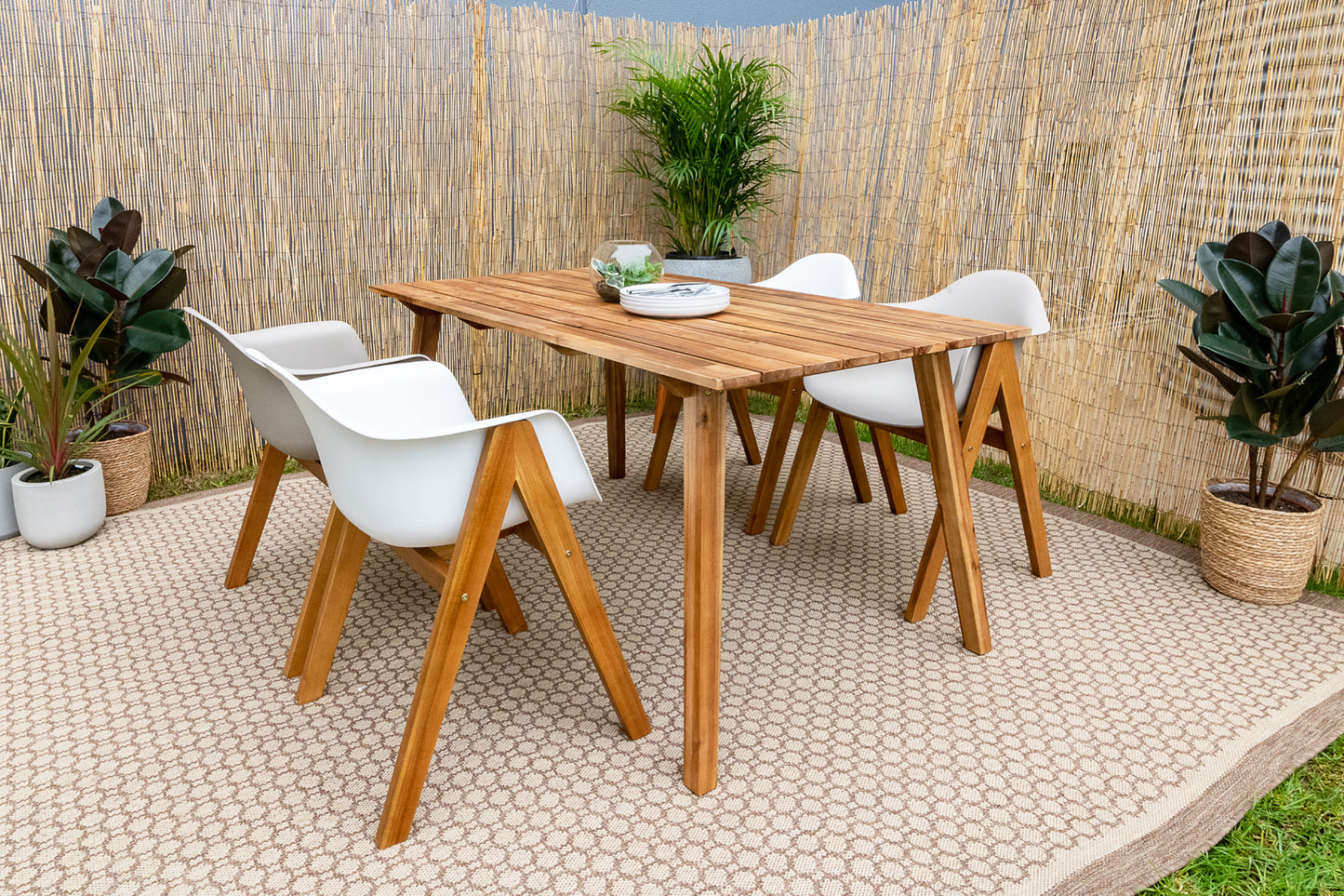 Modena 165cm Wooden Outdoor Dining Table