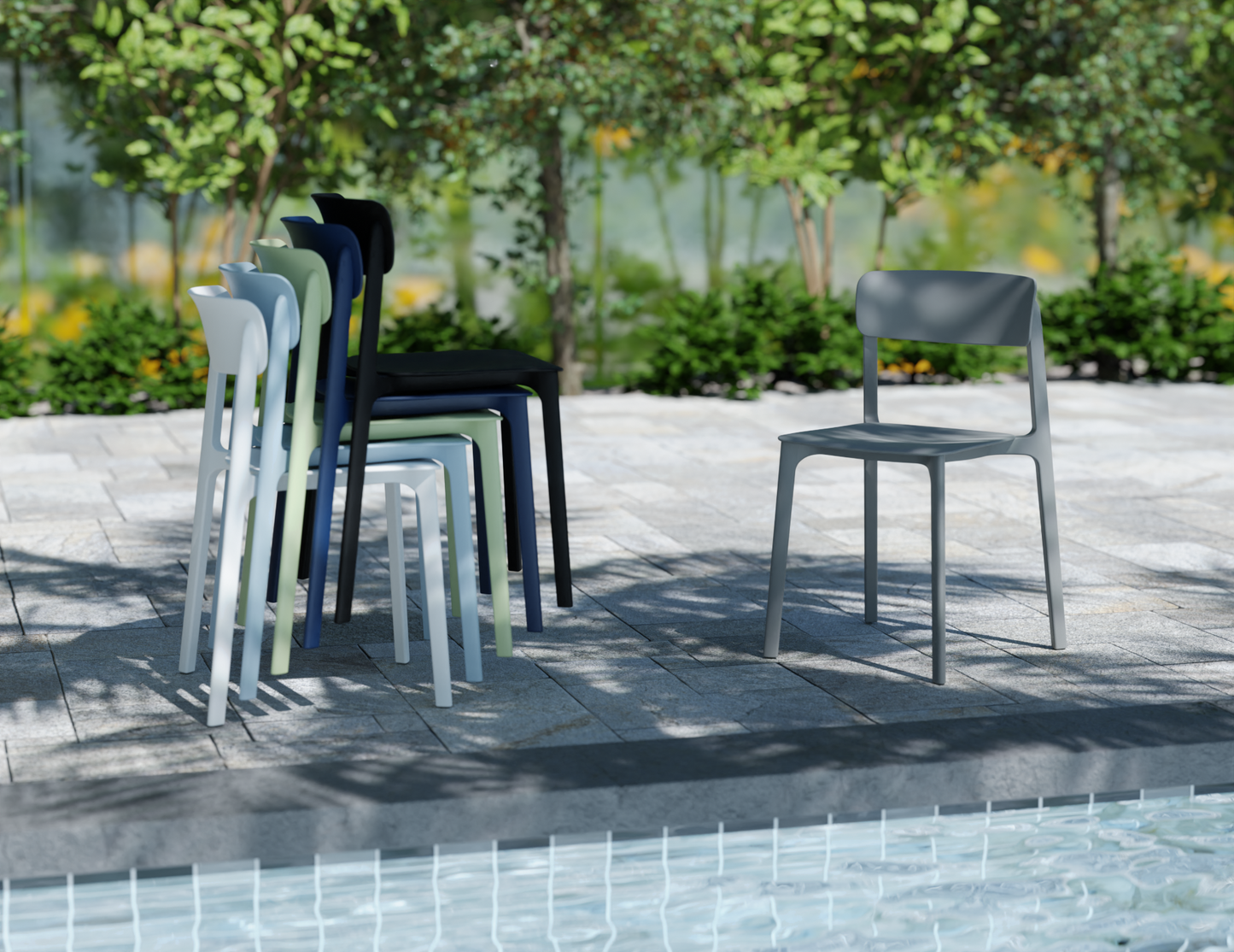 Notion Outdoor Stackable Dining Chair