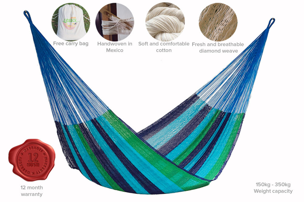 Mayan Legacy Mexican Cotton Hammock - Oceanica