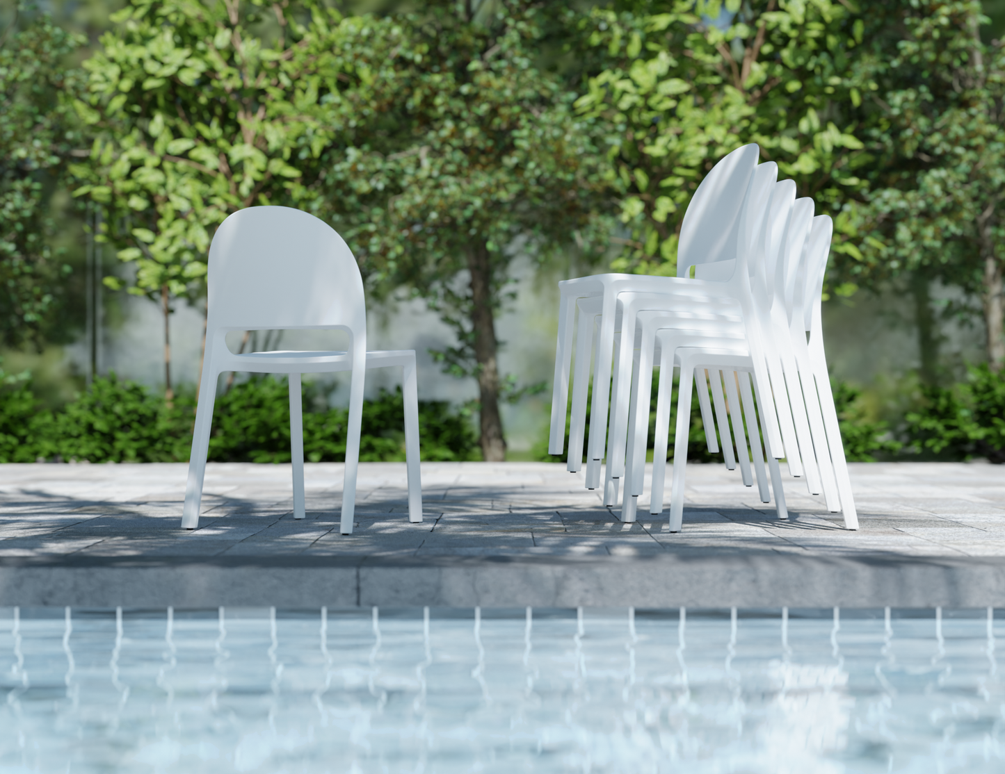 Profile Outdoor Stackable Dining Chair