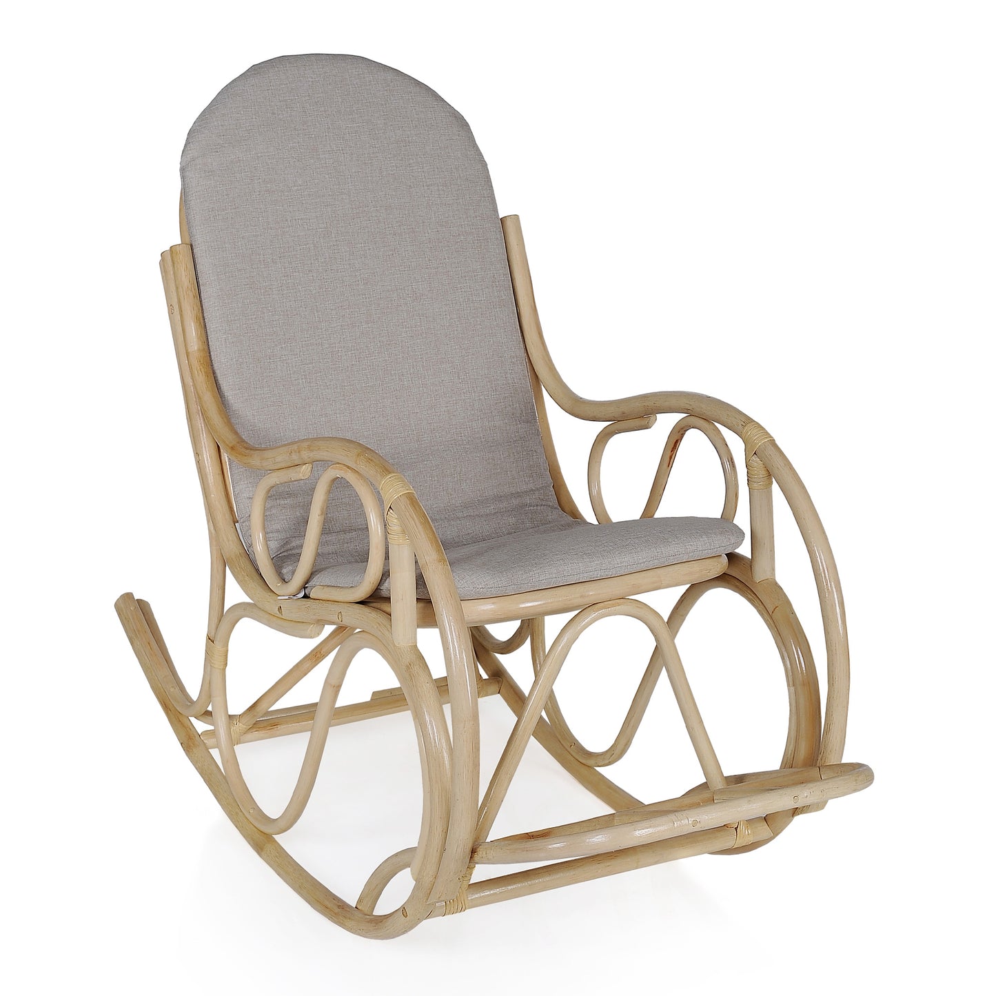 Traditional Smooth Rattan Rocking Chair