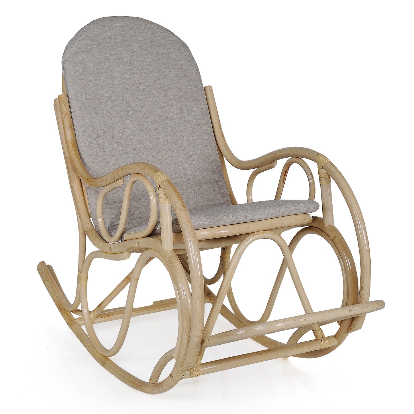 Traditional Smooth Rattan Rocking Chair