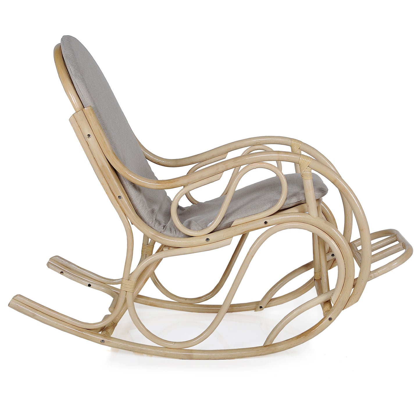 Traditional Smooth Rattan Rocking Chair