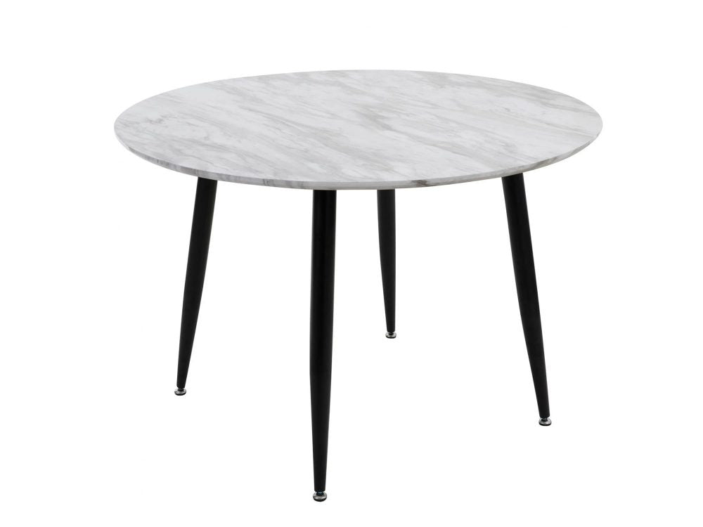 Maribelle 110cm Round MDF Marbling Dining Table