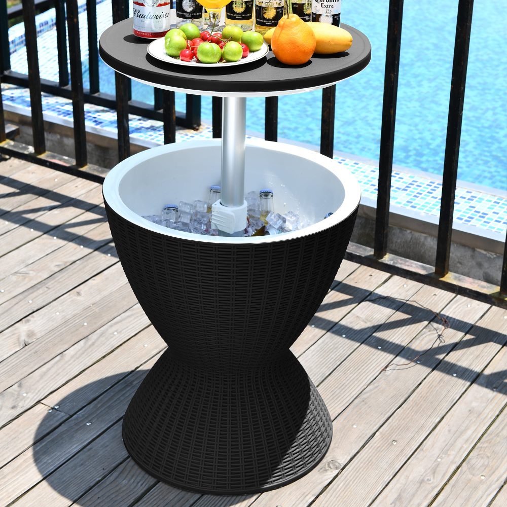 Gardeon Ice Cooler Table - Black