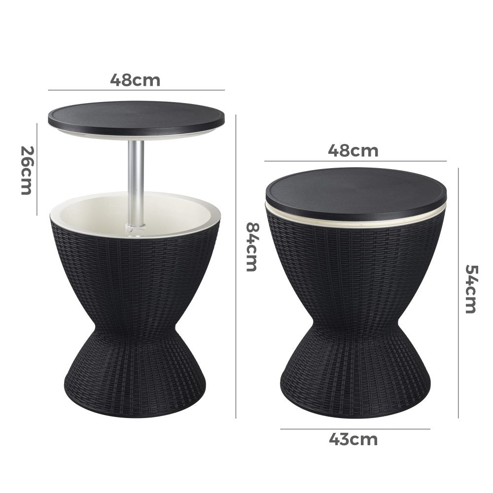 Gardeon Ice Cooler Table - Black