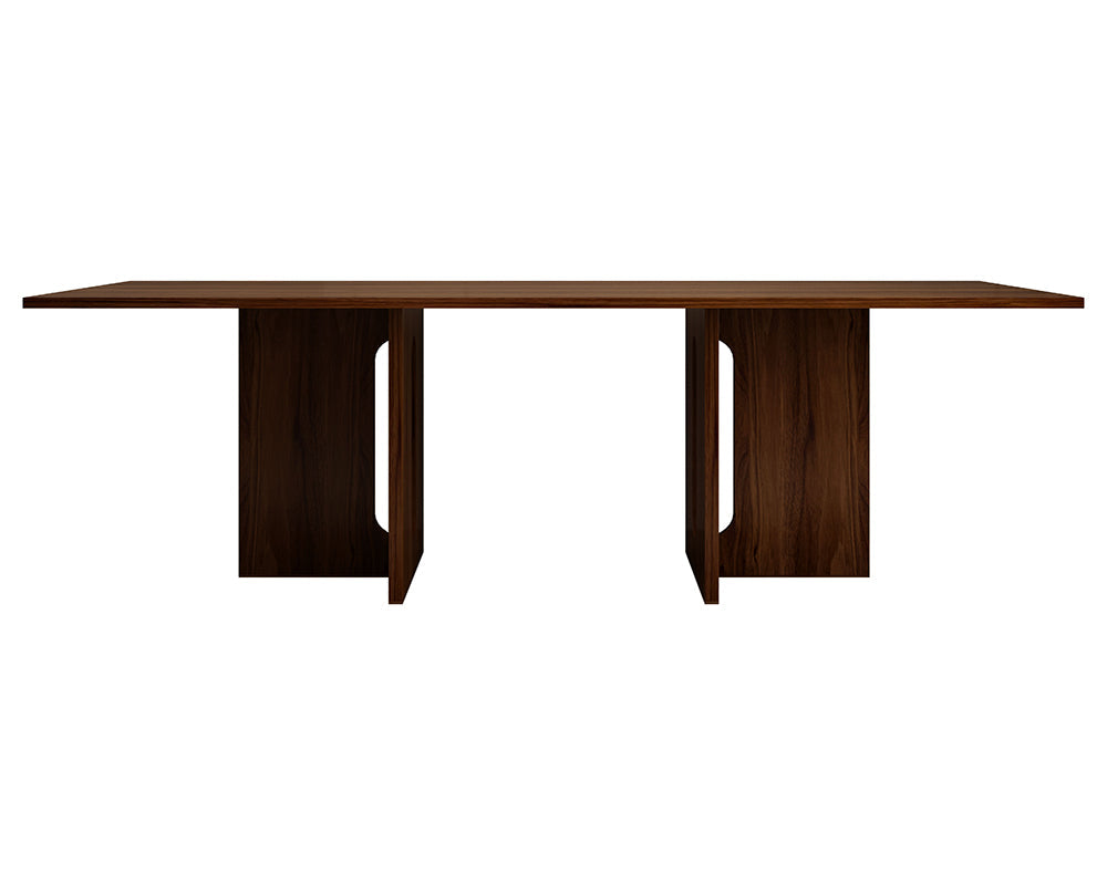 Melamine Oak 6/8 Seater Dining Table