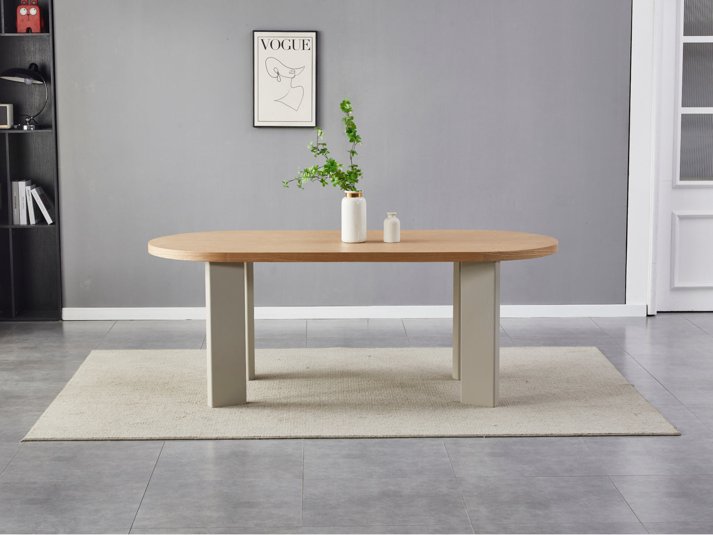Western 200cm Rectangular Dining Table