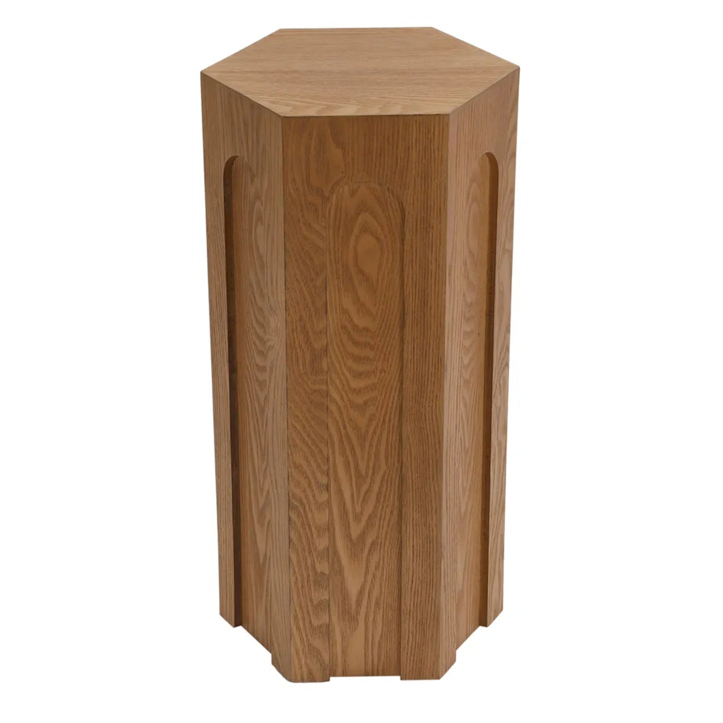 Winston Tall Hexagonal Wooden Side Table