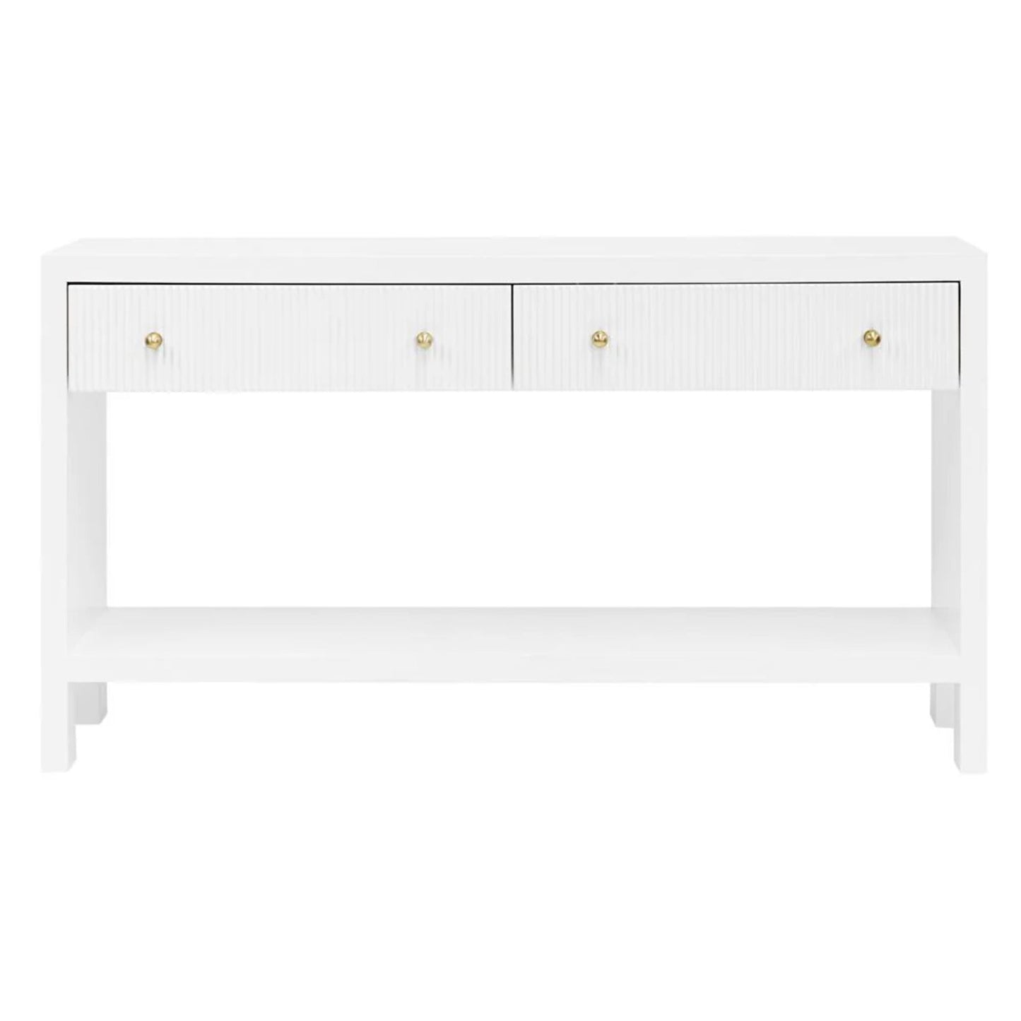 Ariana Two Drawer Console Table Console Table Cafe Lighting & Living White