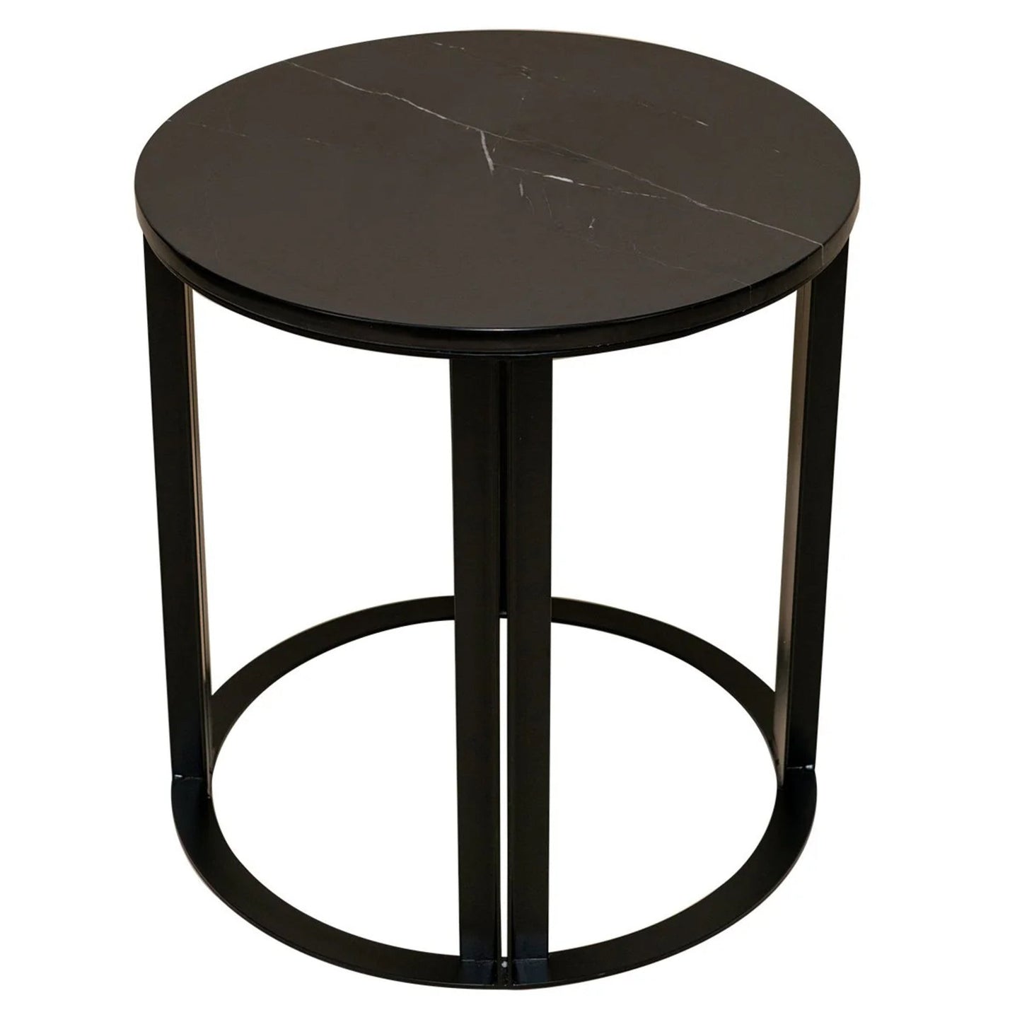 Bowie Marble Side Table Side Table Cafe Lighting & Living Black